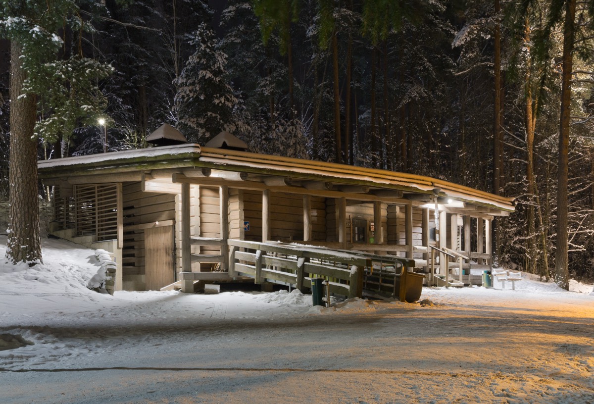 Public smoke sauna at Kuusijärvi, Vantaa